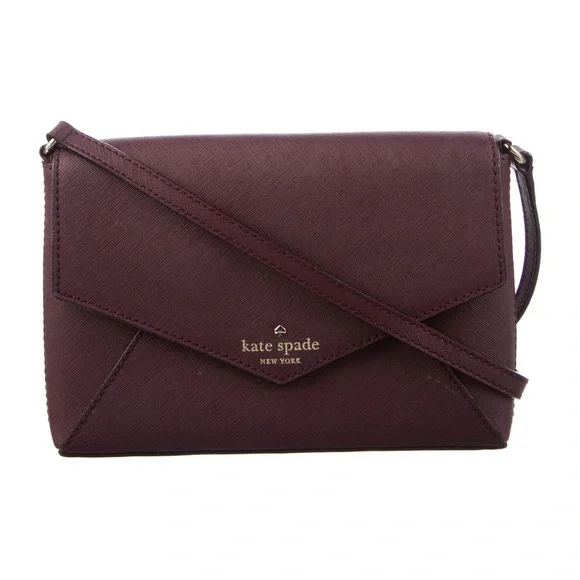 kate spade Bags Kate Spade Purple Eggplant Crossbody Envelope